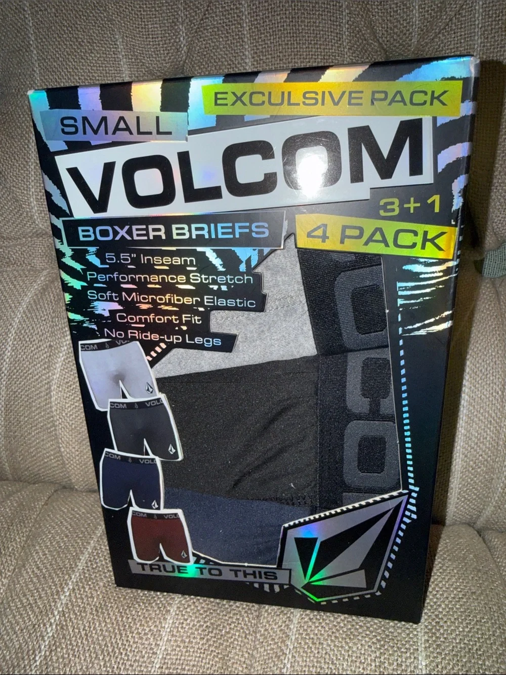 NIB Volcom 4-Pack Boxer Briefs + 3 Brand New - 7 TOTAL